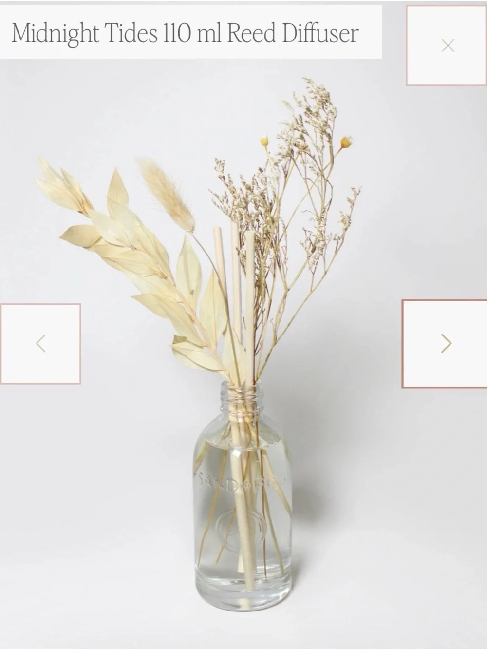 Sand + Fog Midnight Tide Reed Diffuser - Cream